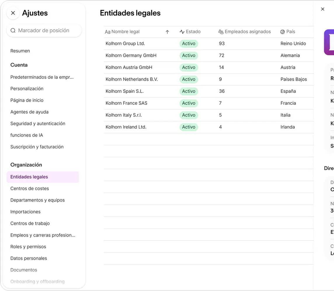 Enterprise y multi-entidad: más de 1000 product screenshot